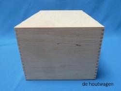 De Houtwagen | Luxe Opbergkist 37,5 x 25,5 x 20 cm. Berkenhout | houten opbergkisten | € 34,50
