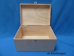 De Houtwagen | Luxe Opbergkist 37,5 x 25,5 x 20 cm. Berkenhout | houten opbergkisten | € 34,50