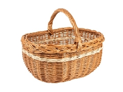 boodschappenmand met witte rand 44 cm.