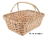 De Houtwagen | rieten winkelmand rechthoekig 47 cm. | boodschappen manden | € 29,95