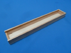 kist lang met plexiglas schuifdeksel 43 x 7 x 3