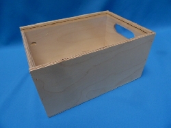opbergkist met plexiglas schuifdeksel klein 30 x 21 x 15-0