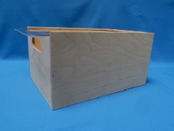 opbergkist met plexiglas schuifdeksel middel 35 x 25 x 18
