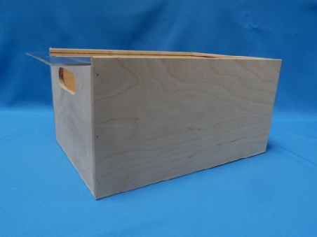 opbergkist met plexiglas schuifdeksel middel 35 x 25 x 18