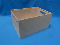 opbergkist met plexiglas schuifdeksel middel 35 x 25 x 18-0