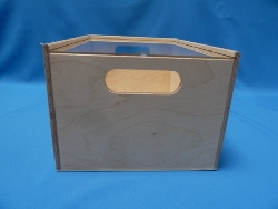 opbergkist met plexiglas schuifdeksel middel 35 x 25 x 18-1