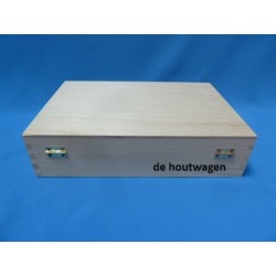 De Houtwagen | stenenkist met 24 vakken grenen | houten kisten met vakverdeling | € 10,95