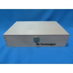 De Houtwagen | houten kist met 24 vakken grenen | houten kisten met vakverdeling | € 11,50