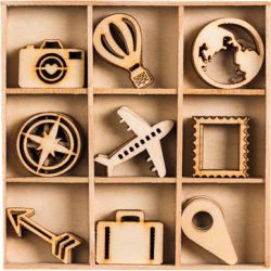 houten ornamenten op reis