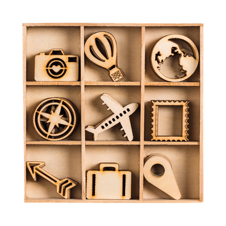 De Houtwagen | houten ornamenten op reis | houten ornamenten | € 6,50