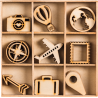 De Houtwagen | houten ornamenten op reis | houten ornamenten | € 6,50