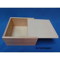kist met schuifdeksel 16.5 x 16.5 x 8