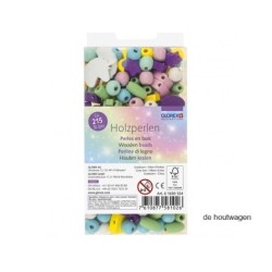De Houtwagen | houten kralen met eenhoorn | houten kralenset  | € 9,50