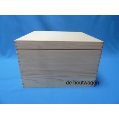 De Houtwagen | opbergkist vierkant 35 cm. nieuw model | houten opbergkisten | € 32,50