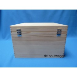 De Houtwagen | opbergkist vierkant 35 cm. nieuw model | houten opbergkisten | € 32,50