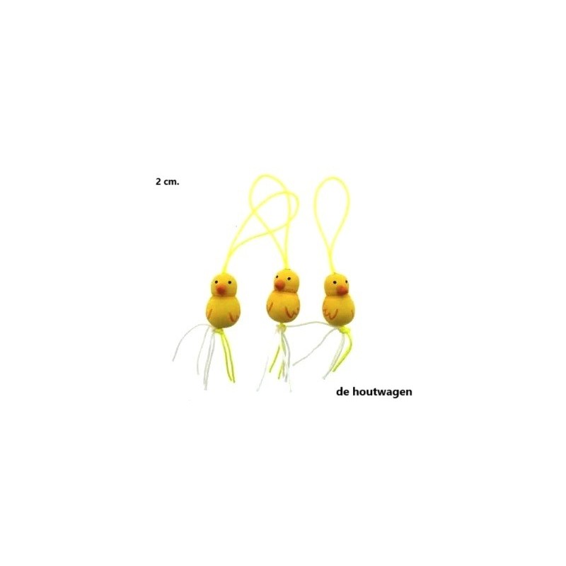 De Houtwagen | geluks poppetje kuiken | kleine presentjes | € 0,60