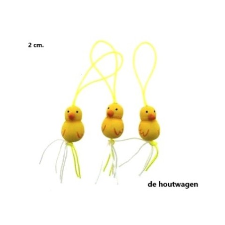 De Houtwagen | geluks poppetje kuiken | kleine presentjes | € 0,60