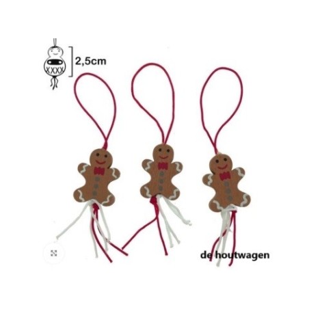 De Houtwagen | geluks poppetje gingerbread popje | kleine presentjes | € 0,50