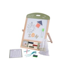 De Houtwagen | tafel schoolbord 2 in 1 | kinderspelletjes | € 24,95