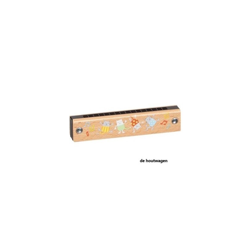 De Houtwagen | mondharmonica met figuurtjes | blaasinstumenten | € 8,95