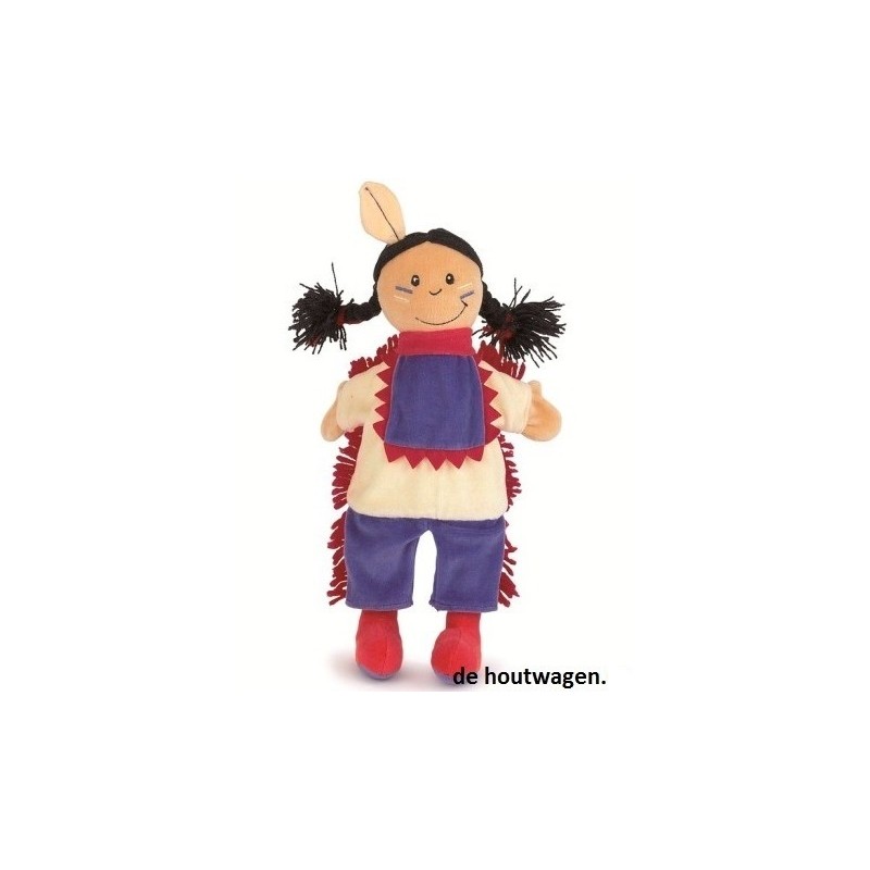 De Houtwagen | handpop indiaan | kinderspelletjes | € 7,95