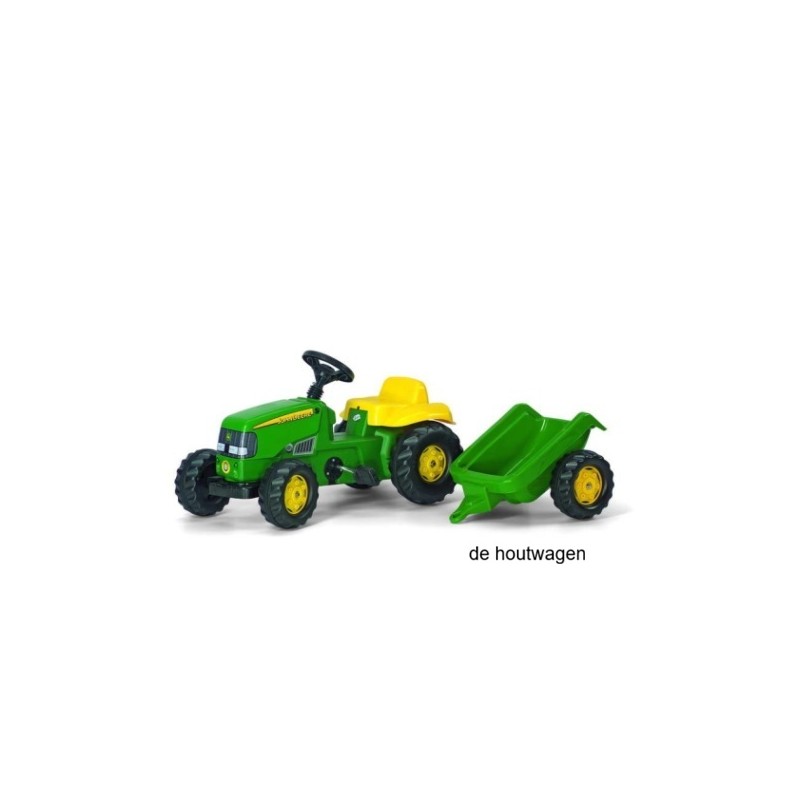 De Houtwagen | RollyKid John Deere Traptractor met Aanhanger | Voor Kinderen 2,5–5 Jaar | rolly toys traptractor | € 95,00