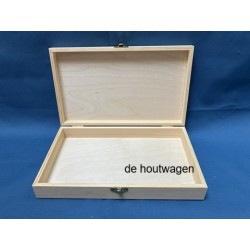 De Houtwagen | penselen kist grenen 27 x 16 x 5 cm. | houten kisten rechthoekig | € 6,25