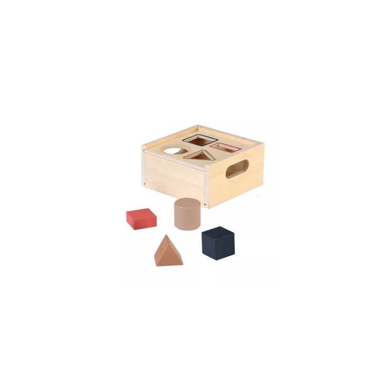 De Houtwagen | houten vormenstoof met blokjes - Egmont Toys | stapelen en sorteren | € 15,50