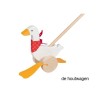 De Houtwagen | duwgans Bertha | stokroller- trekfiguur  | € 27,50