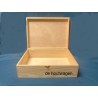 De Houtwagen | grenen kist 34 x 25 x 10 cm. met slotje | houten kisten rechthoekig | € 16,50