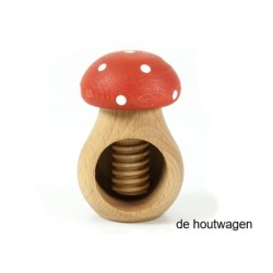 Houten Notenkraker Paddenstoel