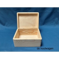 De Houtwagen | opbergkistje 20 x 15 x 10 cm. met deksel | houten opbergkisten | € 12,95