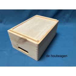 De Houtwagen | Houten Stapelbare krat 30 × 20 × 13 cm | houten kratten | € 12,95