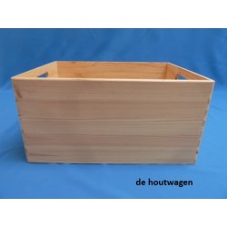 De Houtwagen | houten stapelbare krat 40 x 30 x 22 cm. | houten kratten | € 19,95