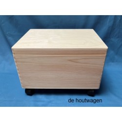 opbergkist met zwenkwielen 40 x 30 x 22 cm. verrijdbare opberg en speelgoedkist