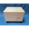De Houtwagen | opbergkist met zwenkwielen en afneembaar deksel 40 x 30 x 22 cm. verrijdbare opberg en speelgoedkist | houten speelgoedkisten | € 39,95