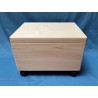 De Houtwagen | opbergkist met zwenkwielen en afneembaar deksel 40 x 30 x 22 cm. verrijdbare opberg en speelgoedkist | houten speelgoedkisten | € 39,95