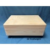 De Houtwagen | opbergkist groot met zwenkwielen 59 x 40 x 22 cm. verrijdbare opberg en speelgoedkist | houten opbergkisten | € 57,50