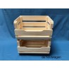 De Houtwagen | houten krat stapelbaar met vulopening 40 x 30 x 22 cm. | houten kratten | € 19,95
