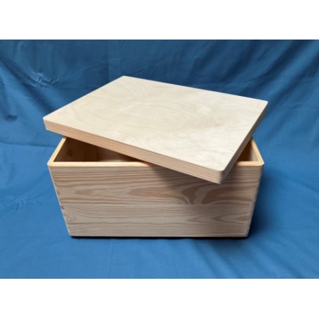 De Houtwagen | opbergkist met een afneembaar deksel 40 x 30 x 22 cm. | houten opbergkisten | € 32,50
