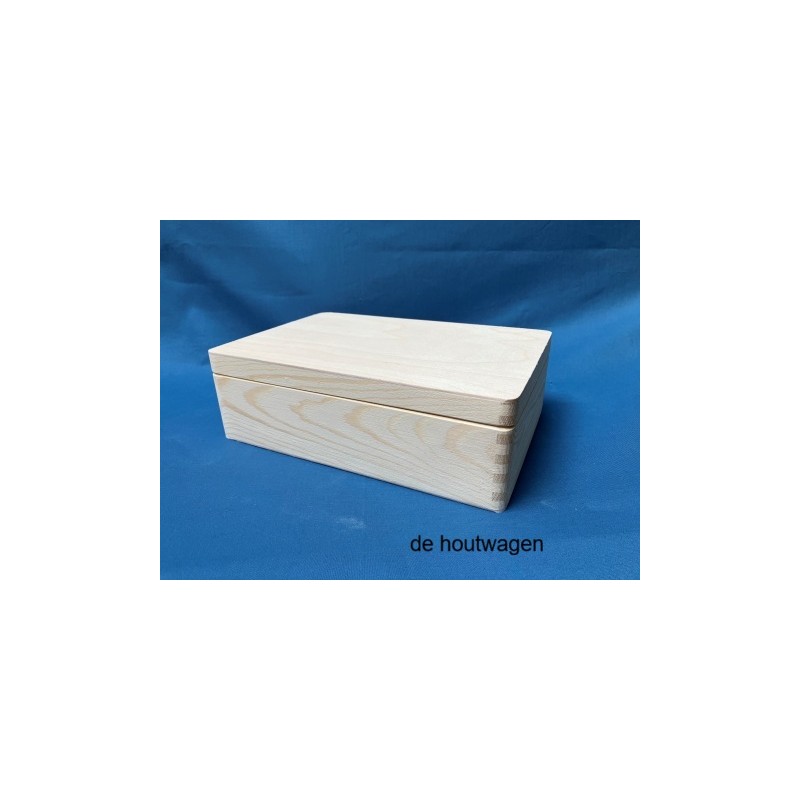 De Houtwagen | opbergkist 30 x 20 x 10 cm. - laag model | houten opbergkisten | € 14,95