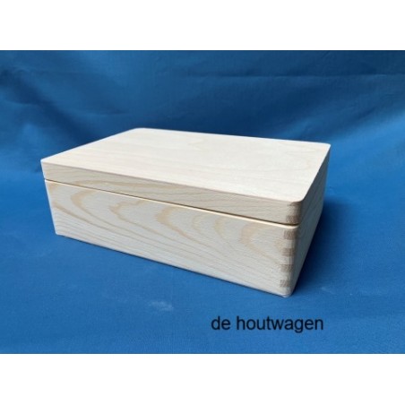 De Houtwagen | opbergkist 30 x 20 x 10 cm. - laag model | houten opbergkisten | € 14,95