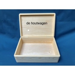 De Houtwagen | opbergkist 30 x 20 x 10 cm. - laag model | houten opbergkisten | € 14,95