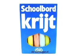 krijtjes gekleurd