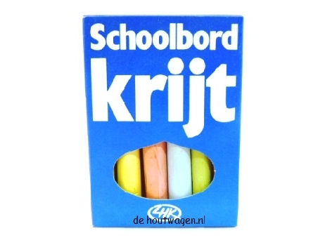 krijtjes gekleurd