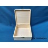 De Houtwagen | kist grenen 21 x 21 x 9 cm. met sluiting | houten kisten vierkant | € 12,95
