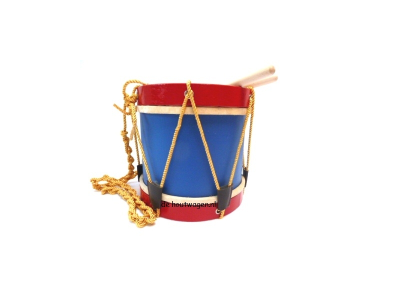 fanfare trommel hout blauw