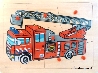 De Houtwagen | knoppuzzel brandweer | houten puzzels met knopjes | € 5,95
