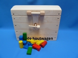 De Houtwagen | speelgoedkist met bolle deksel mini nr 4 | houten speelgoedkisten | € 45,00