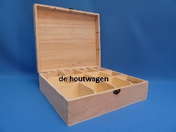 De Houtwagen | theekist met 12 vakken | theekisten | € 9,95